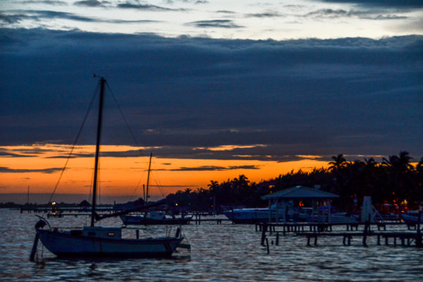 Sunset at Caye Caulker