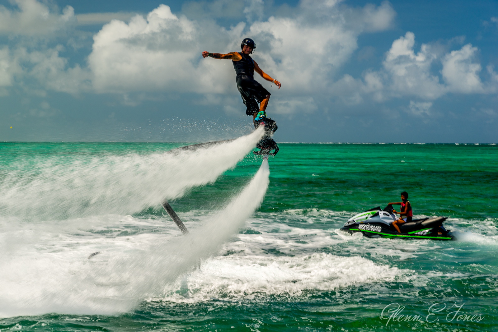 Soaring over Ambergris Caye